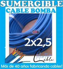 Cable Bomba Sumergible 2 x 2,5 mm x 100 mtrs