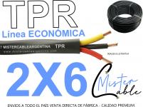 CABLE TIPO TALLER 2X6 mm- fabrica de TPR