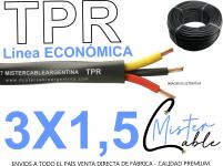 Cable Tipo Taller 3x1,5 Mm -Fabrica de TPR