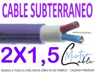 Cable Subterrneo 2x1,5 mm - Fabrica de cables- 