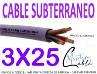 Cable Subterrneo 3x25 mm-Fabrica de cables