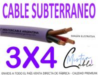 Cable Subterrneo 3x4 mm-Fabrica de cables