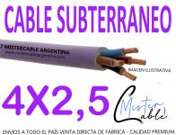 Cable Subterrneo 4x2,5 mm- Fabrica de cables