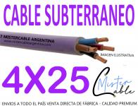 Cable Subterrneo 4x25 mm -Fabrica de cables