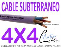 Cable Subterrneo 4x4 mm  - Fabrica de cables