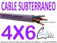 Cable Subterrneo 4x6 mm - Fabrica de cables