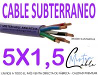 Cable Subterrneo 5x1,5 mm - Fabrica de cables