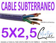 Cable Subterrneo 5x2,5 mm  - Fabrica de cables