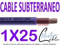 Cable Subterrneo 1x25 mm - Fabrica de cables- 