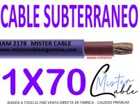 Cable Subterrneo 1x70 mm - Fabrica de cables- 