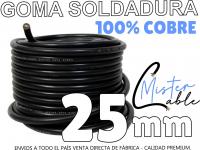 Cable Goma Soldadura . Cable P/pinza Y masa Soldadora Electrica 1x25 Mm