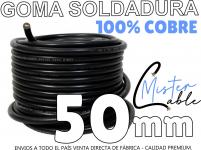 Cable Goma Soldadura . Cable P/pinza Y masa Soldadora Electrica 1x50 Mm - Cable GOMA Soldadura