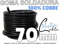 Cable Goma Soldadura . Cable P/pinza Y masa Soldadora Elctrica 1x70 Mm -