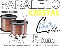 Cable PAR - Paralelo - Bipolar - Cristal 2x1,5 mm