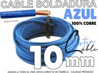 Cable de Soldadura Azul - 1 x 10mm  - Cable de soldadura fabrica